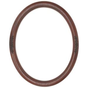 Closeout Oval Frame Cherry Wood with Rose Accents - 22" x 28"