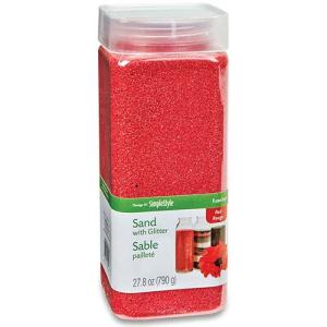 FloraCraft Sand with Glitter - (790g/1.74lb) Red