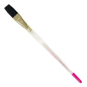 Royal Langnickel Soft-Grip Ox Hair Brush - Short Handle, Wash 3/4"