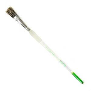 Royal Langnickel Soft-Grip Hog Bristle Brush - Short Handle, Glaze 1/2"