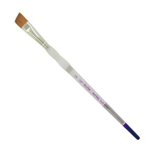 Royal Langnickel Soft-Grip Synthetic Sable Brush - Short Handle, Angular 1/2"