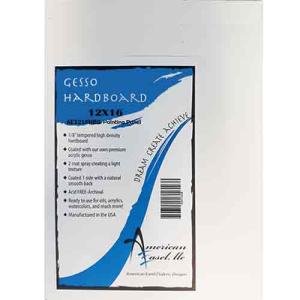 American Easel Tempered Gessoed Hardboard Panel 12"x16"