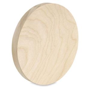 American Easel Cradled Birch Panel Board - Round, 8"