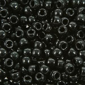 The Beadery Super Value Pony Beads – (900 Pieces) Opaque Black