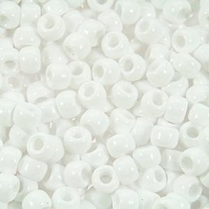The Beadery Super Value Pony Beads – (900 Pieces) Opaque White