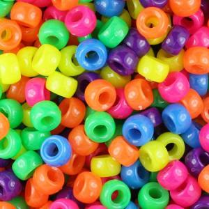 The Beadery Super Value Pony Beads – (900 Pieces) Neon Assortment
