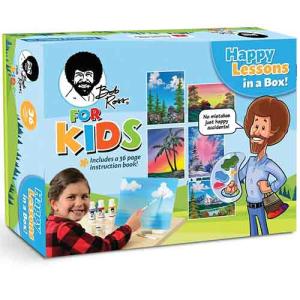 Bob Ross for Kids Paint Set - Happy Lessons In a Box! (17 Pieces)