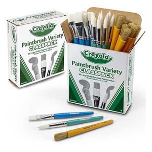 Crayola Large Paint Brush Variety Classpack - (36 Pieces)