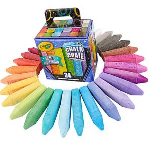 Crayola Washable Glitter Sidewalk Chalk 24ct  51-8300