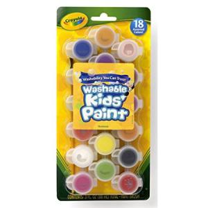 Crayola Washable Kids Paint Pots Set - 18 Assorted Colors