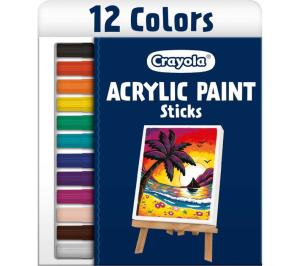 Crayola Acrylic Paint Sticks Set - 12 Classic Colors