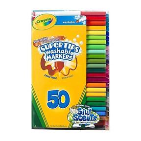 Crayola Washable Super Tips Markers Variety Pack - (50 Pack) Assorted Colors/Scents