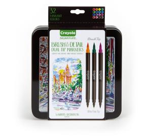 Crayloa Signature Brush & Detail Dual-Tip Markers