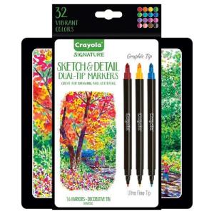 Crayola Signature Sketch & Detail Dual-Tip Markers