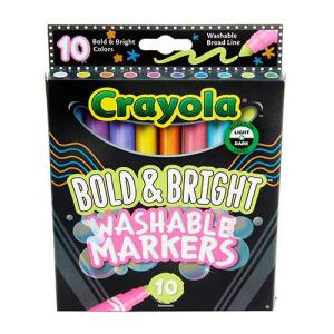 Crayola Washable Broad Line Markers - (10 Pack) Bold & Bright