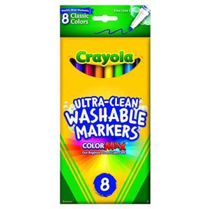 Crayola Washable Fine Line Markers - (8 Pack) Classic Colors