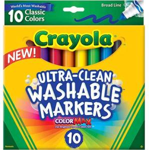 Crayola Washable Broad Line Markers - (10 Pack) Classic Colors
