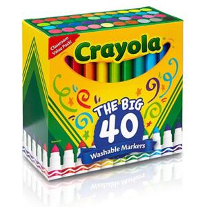Crayola Washable Fine Line Markers - (40 Pack) Assorted Colors