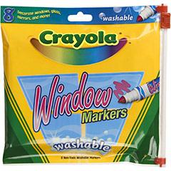 Crayola Washable Window Broad Line Markers - (8 Pack)