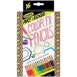 Crayola Art with Edge Color FX Pencils - (16 Pack) Neon and Metallic