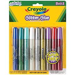 Crayola Washable Glitter Glue - (9 Pack) Bold