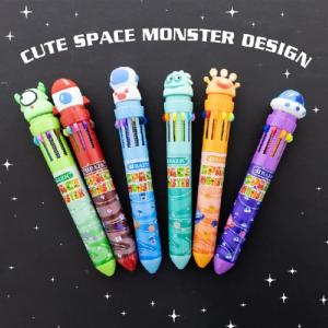 Bazic Assorted Space Monster 10 Color Retractable Pen  (EACH SOLD SEPARATELY)