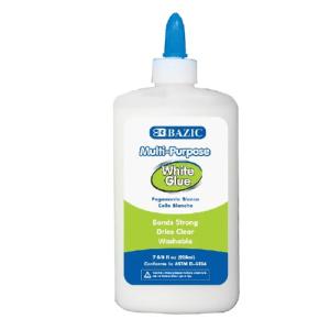 Bazic Jumbo Multi-Purpose Washable White Glue 7 5/8 FL OZ (225 mL)