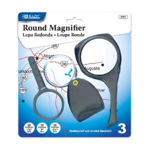 Bazic 2x Magnifier Set 3 Pack