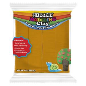 Bazic Non-Hardening Modeling Clay - 4ct/4oz -1lb Orange  BZ3338
