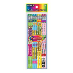 Bazic Reward & Incentive Pencils w/ Erasers  (8/pk)