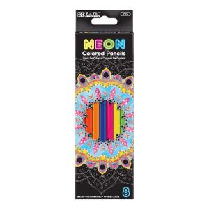 Bazic Neon Colored Pencils  (8/pk)