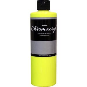 Chromacryl Acrylic Paint - (16.9oz/473ml) Neon Yellow