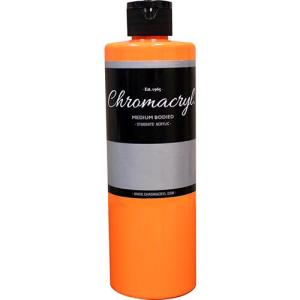 Chromacryl Acrylic Paint - (16.9oz/473ml) Neon Orange