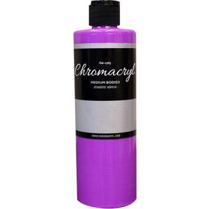 Chromacryl Acrylic Paint - (16.9oz/473ml) Neon Violet
