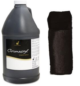 Chromacryl Acrylic Paint 2 Liter (67.7oz)- Black