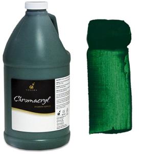 Chromacryl Acrylic Paint  2 Liter (67.7oz)- Green Deep