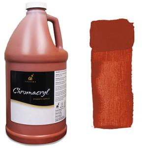Chromacryl Acrylic Paint  2 Liter (67.7oz)- Red Oxide