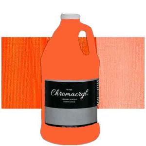Chromacryl Acrylic Paint  2 Liter (67.7oz)- Neon Orange