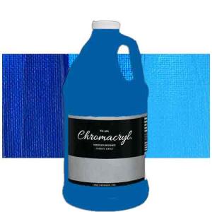 Chromacryl Acrylic Paint  2 Liter (67.7oz)- Neon Blue