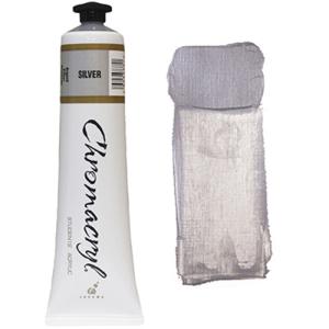 Chromacryl Acrylic Paint - (2.5oz/74ml) Silver