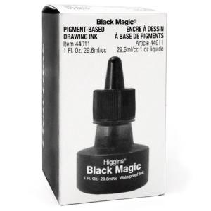 Higgins Waterproof Black Magic Drawing Ink - (1oz/29.6ml)