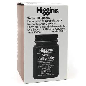 Higgins Non-Waterproof Calligraphy Ink - (2.5oz/73.9ml) Sepia
