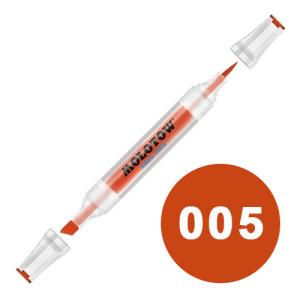 Molotow Aqua Twin Marker 2-6mm / Soft Brush - 005 Vermilion