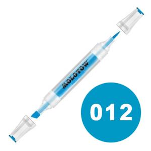 Molotow Aqua Twin Marker 2-6mm / Soft Brush - 012 Cyan