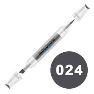 Molotow Aqua Twin Marker 2-6mm / Soft Brush - 024 Neutral Grey 01