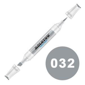 Molotow Aqua Twin Marker 2-6mm / Soft Brush - 032 Cool Grey 03