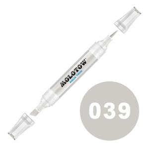 Molotow Aqua Twin Marker 2-6mm / Soft Brush - 039 Warm Grey 04