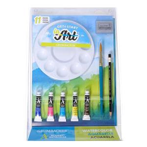 Grumbacher Academy Watercolor Get a Start in Art Set  (11 Pieces)