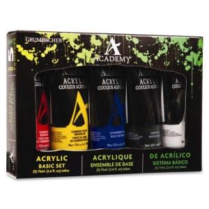 Grumbacher Academy Acrylic Basic Set - (5 Pack)
