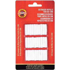 Koh-I-Noor Battery Operated Eraser Refills - (30 Pack)